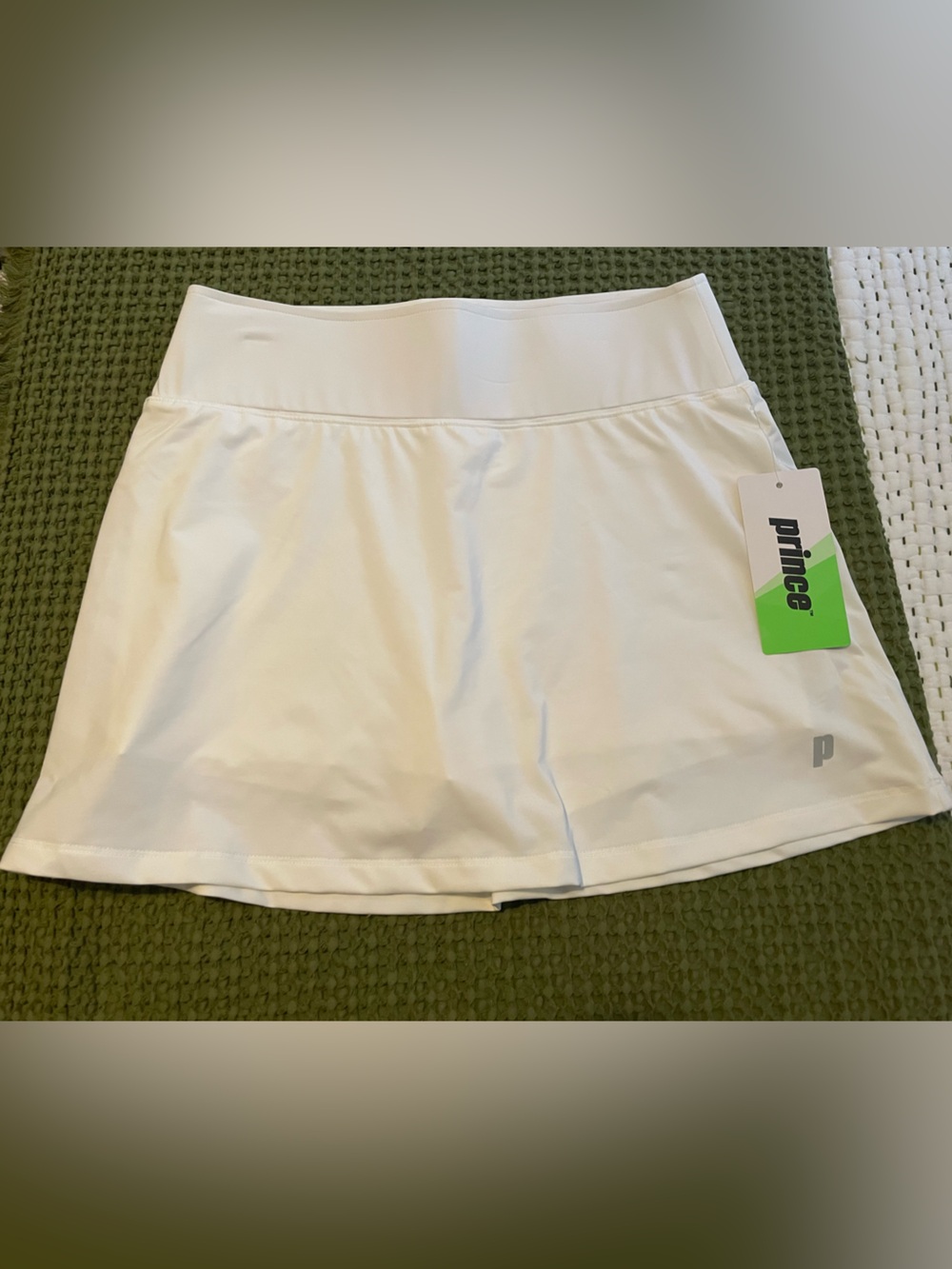 NWT-Prince Women's White Tennis Skort - Lightweight Athletic Short